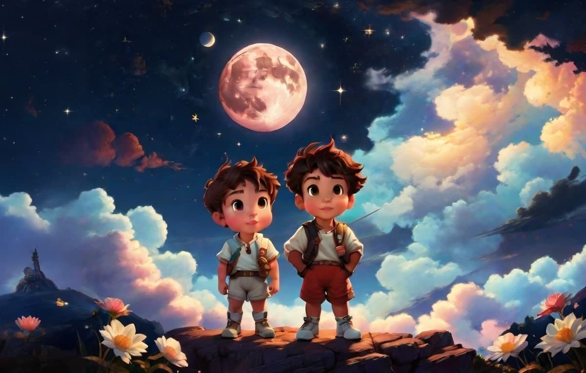 Luna Llena en Géminis: Aventuras Celestiales