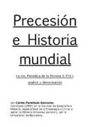 PRECESIÓN E HISTORIA MUNDIAL